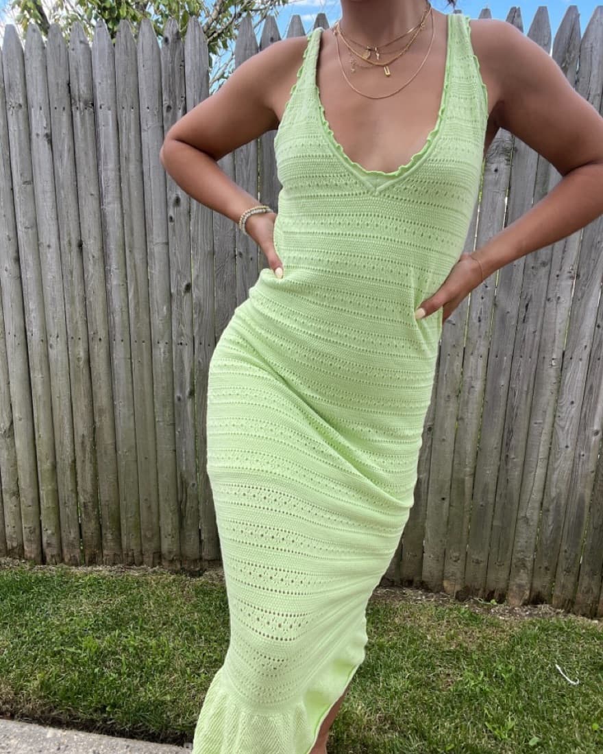 Amanda Upichard Green Dress   - Image 2