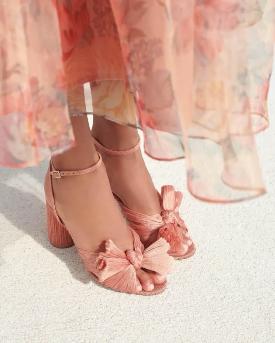 Pink Loeffler Randall Bow Heel - Image 2