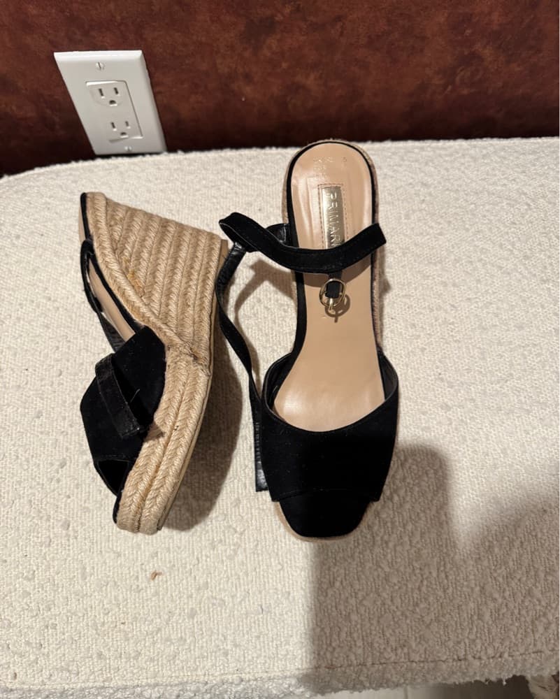 Chic Suede Lace-Up Espadrille Wedges - Image 1