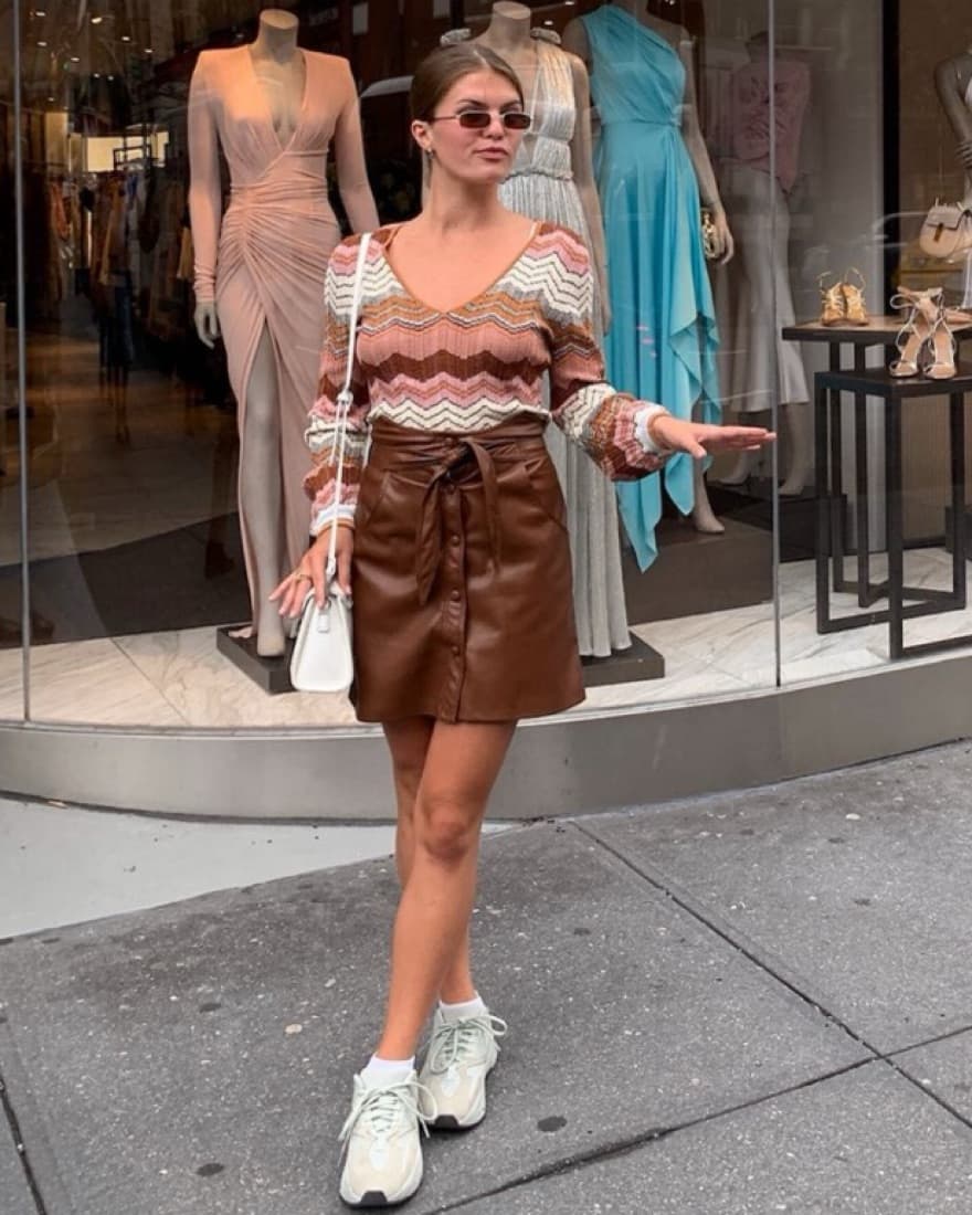 Nanunska Vegan Leather Skirt - Image 1