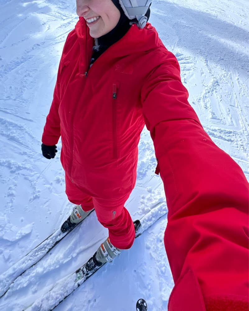 Red North Face Ski Jacket And Pants  - Image 2