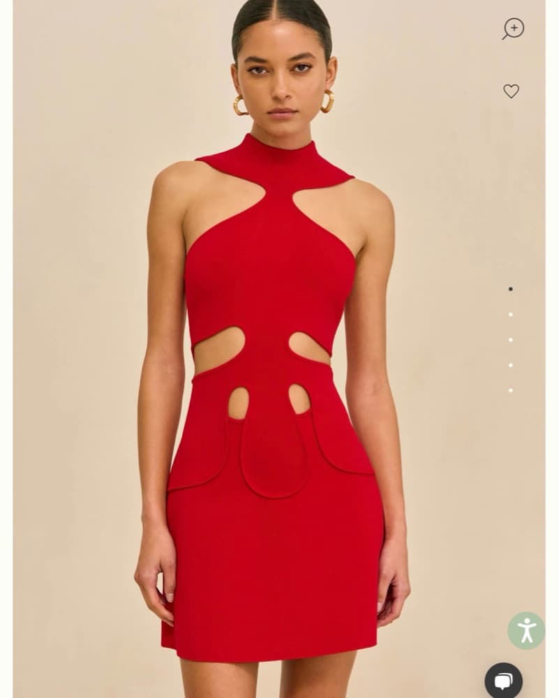 Cult Gaia Red Mini Dress - Image 1