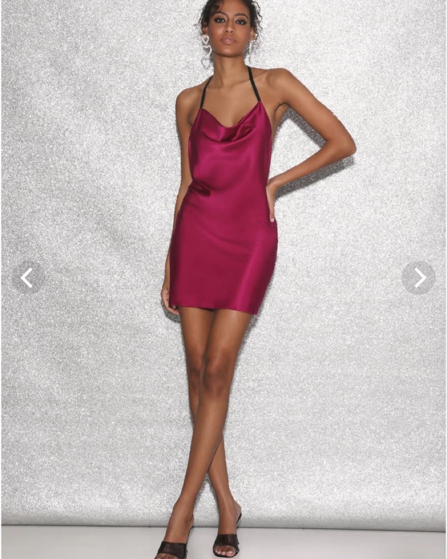 Fleur du Mal T Back Cowl Neck Slip Dress - Image 1