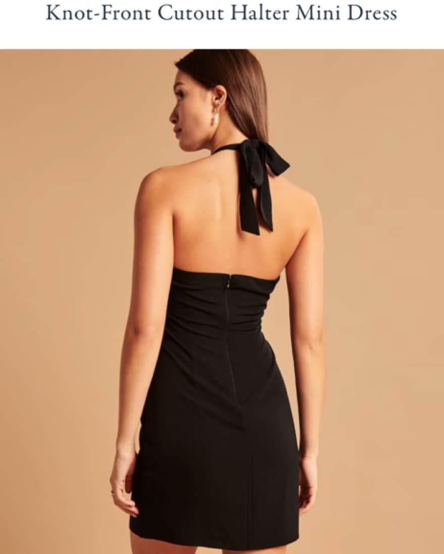 Little Black Dress - Halter Neckline  - Image 3