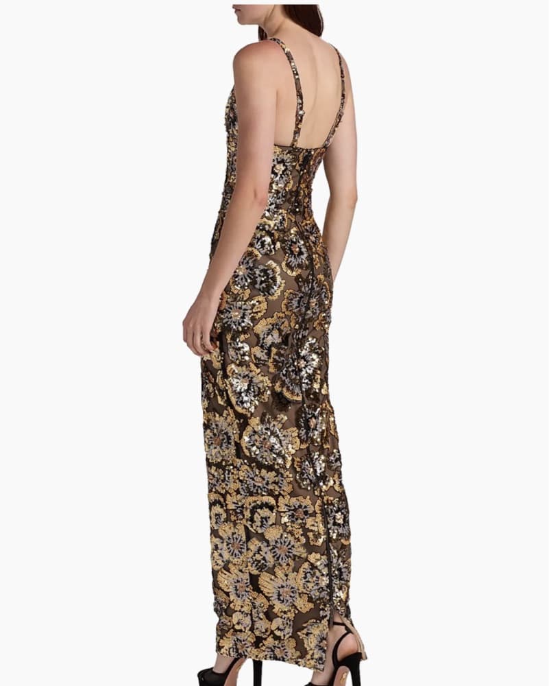 Floral Sequin Maxi Dress Bronx And Banco - Image 5
