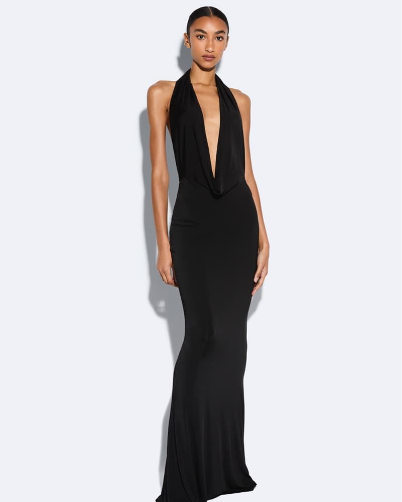 Black LAPOINTE Cowl Gown - Image 2