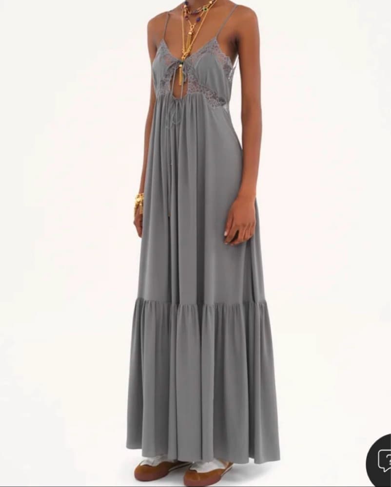 Chloe Crepe De Chine Dress - Image 1
