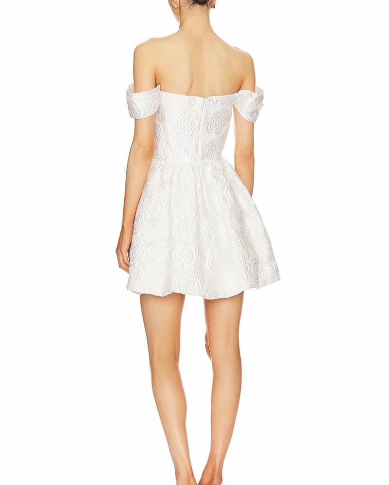 Amanda Uprichard White Valentina Dress - Image 2