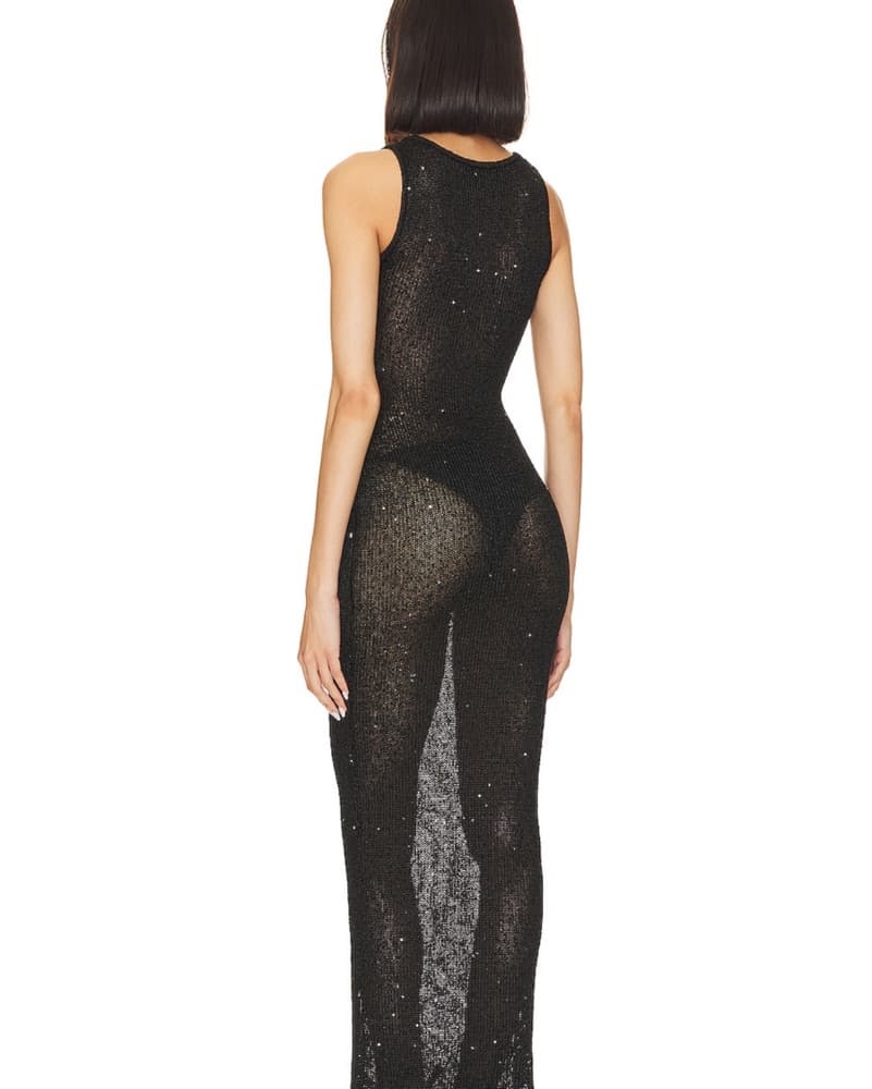 Asta Resort Black Sequin Dress - Image 3