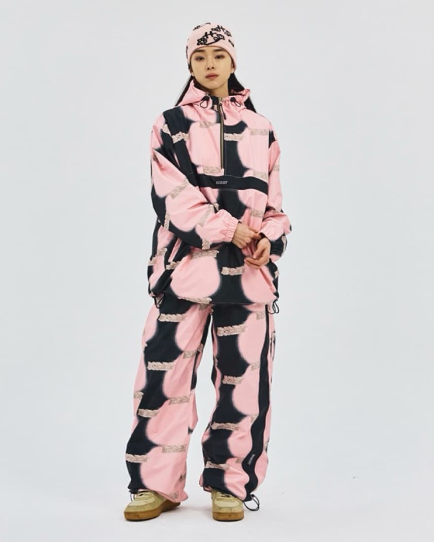 BSRABBIT Pink Snowboarding Pants - Image 1