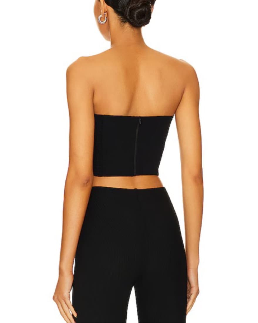 REVOLVE Rose Top & Crystal In Black - Image 2