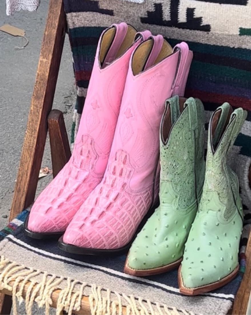 Pink Genuine Leather Cowboy Boots 😍 - Image 3