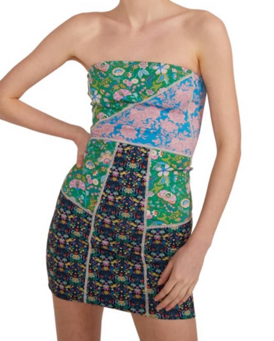 Cynthia Rowley Neoprene Patchwork Dress - Image 1