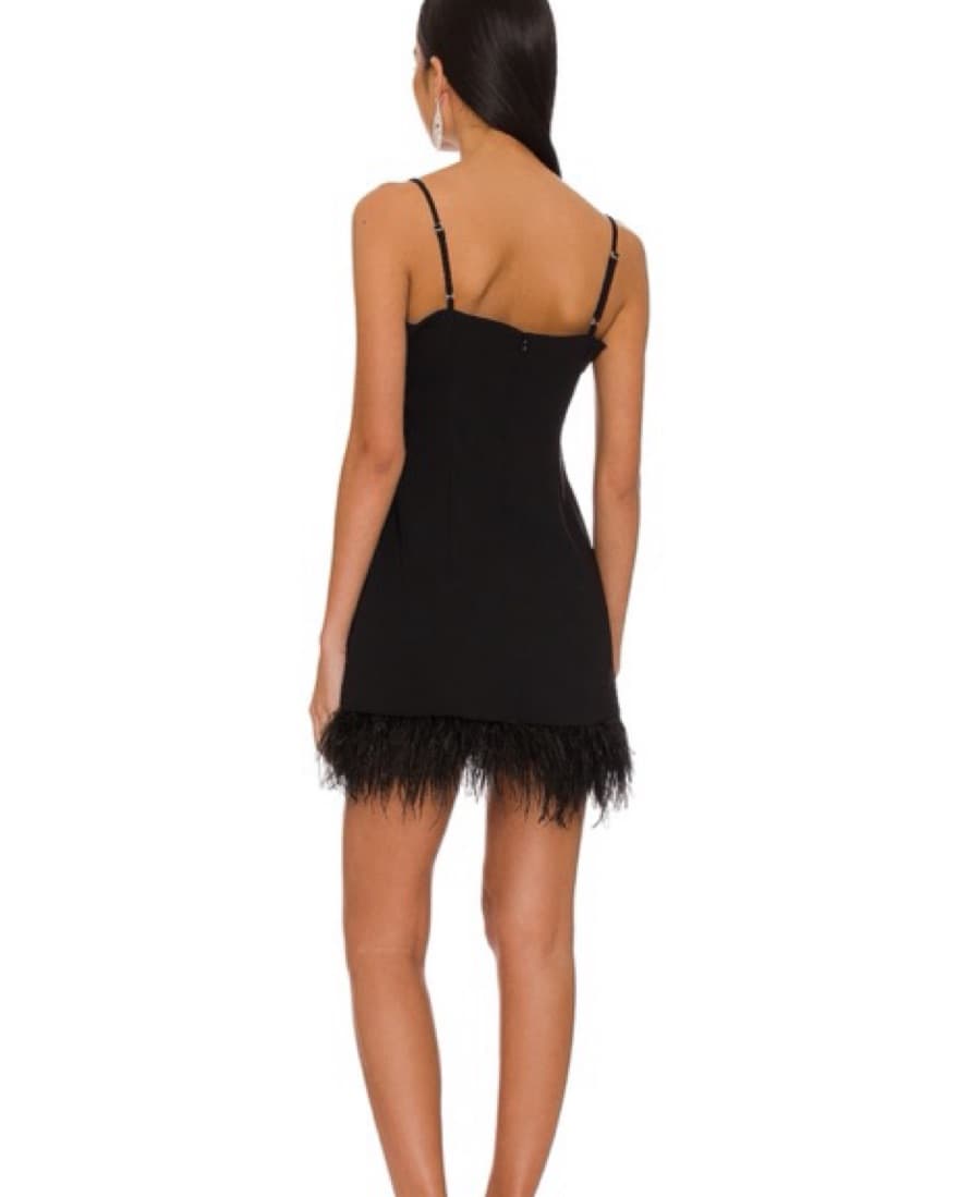 Amanda Uprichard Black Mini Dress - Image 3