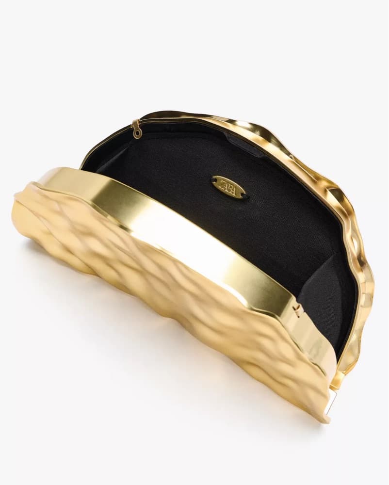 Zara metallic clutch - Image 3