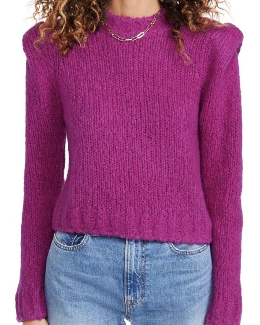 Naadam Fuschia Pink Purple Sweater - Image 1