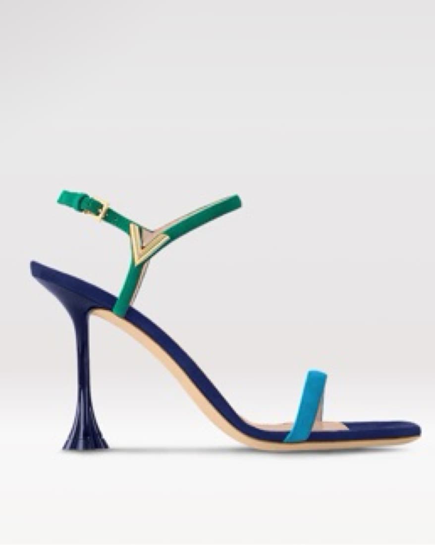 Louis Vuitton Blue Blossom Sandal - Image 1