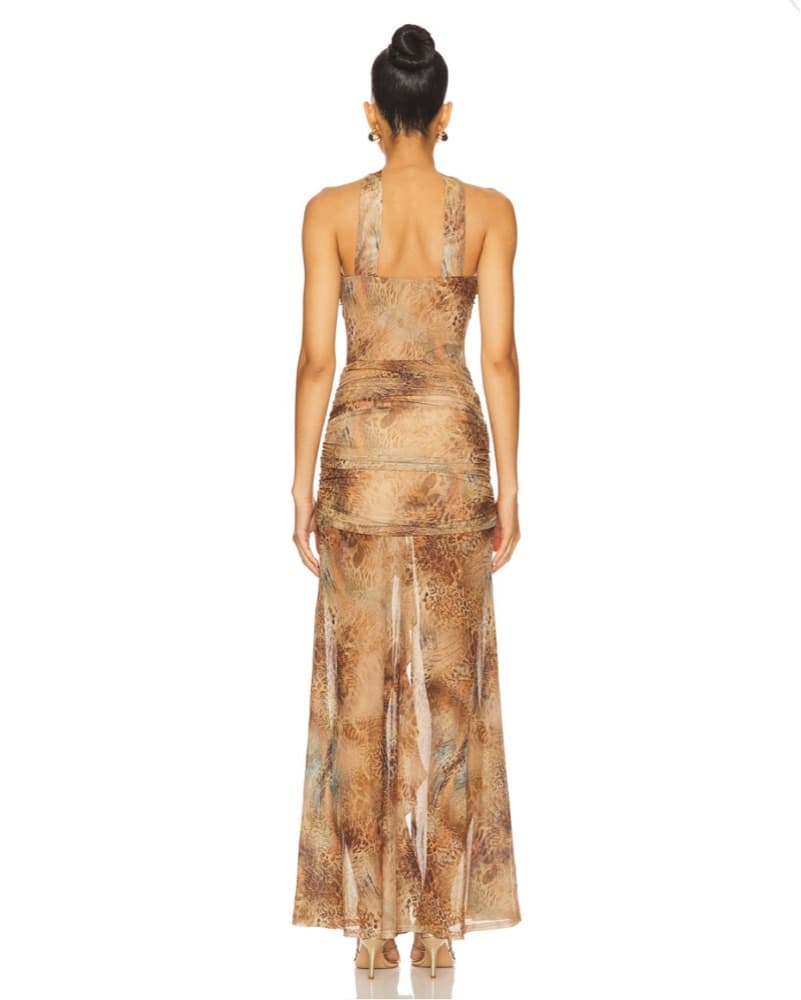 Superdown Animal Print Maxi Dress - Image 2