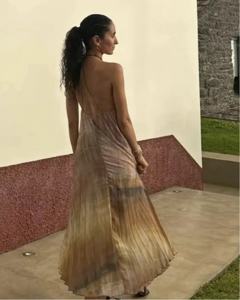 Zara Pleated Dress - Image 2