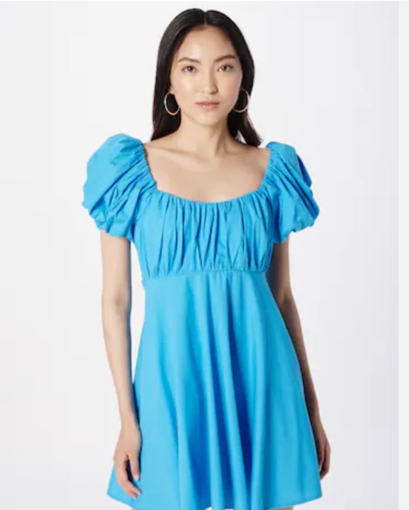 Abercrombie Blue Puff Sleeve Mini Dress - Image 1