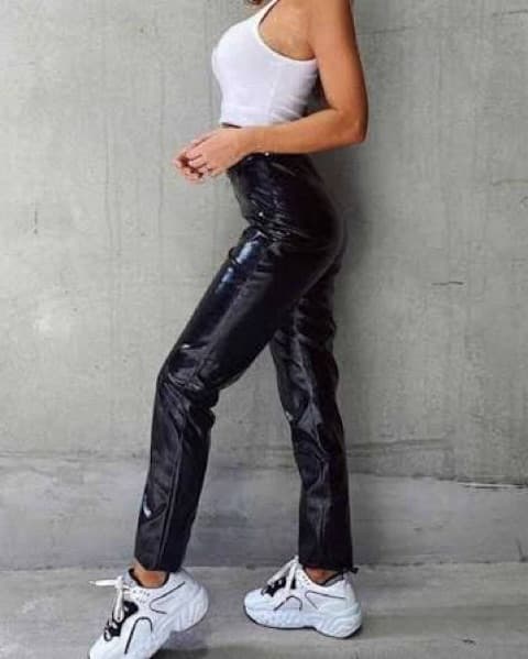 I AM GIA NIKOLE FAUX LEATHER PANTS - Image 4