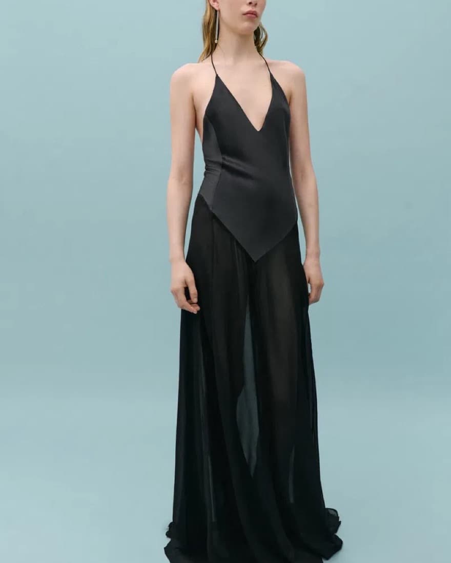 Victoria Beckham x Mango Black Dress - Image 1
