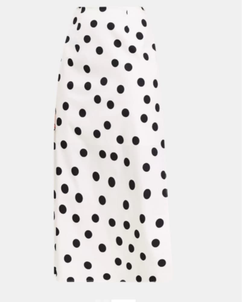 Polka Dot Two Piece Midi Skirt Set - Image 2