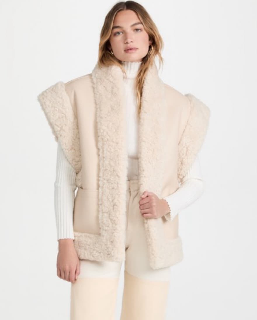 For Sale - ALC Faux Shearling Vest - Image 1