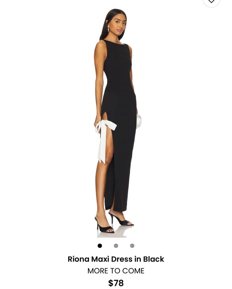 More To Come Rianna Maxi Dress In Black - Image 1