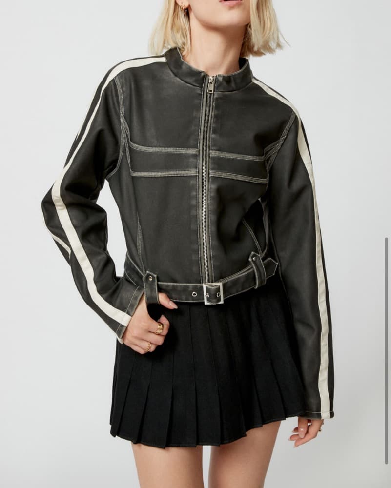 Urban Racer Leather Jacket - Image 1