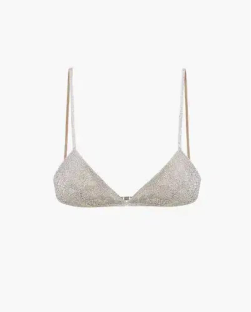 Silver Rhinestone Bra Top - Image 3