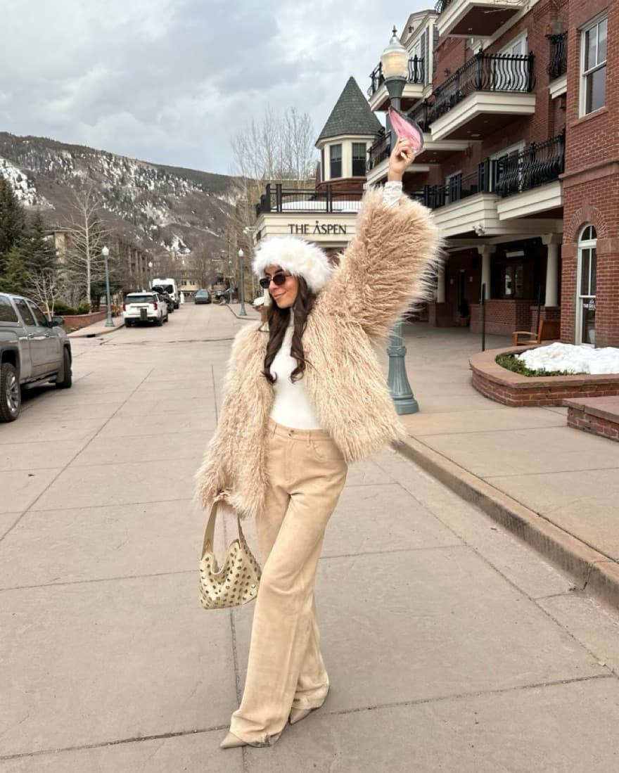 $5,000 Alaia Shearling Coat - Image 3