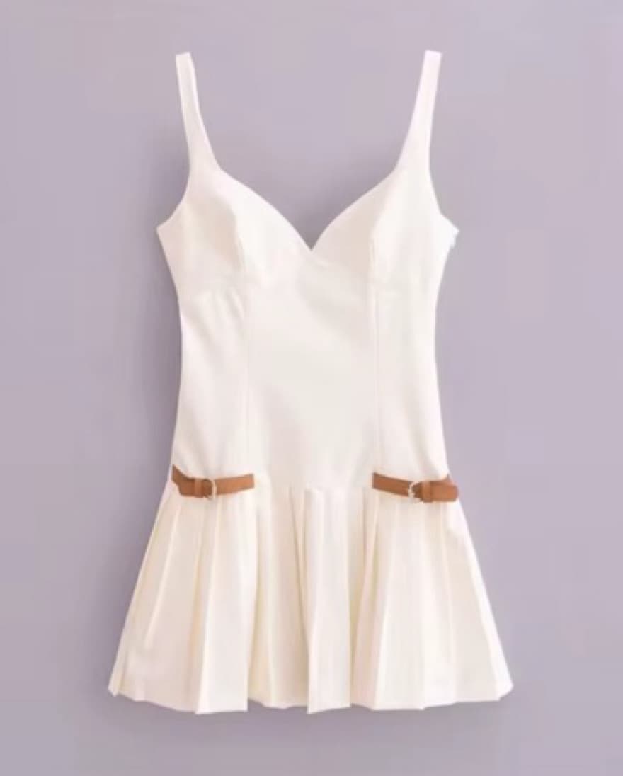 Elegant White Mini Dress - Image 1