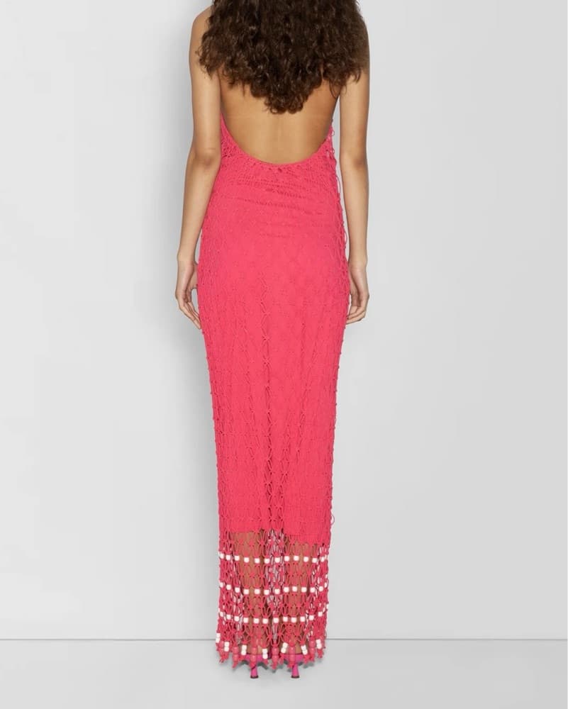 The Wolf Gang Reis Macrame Maxi Dress - Image 2