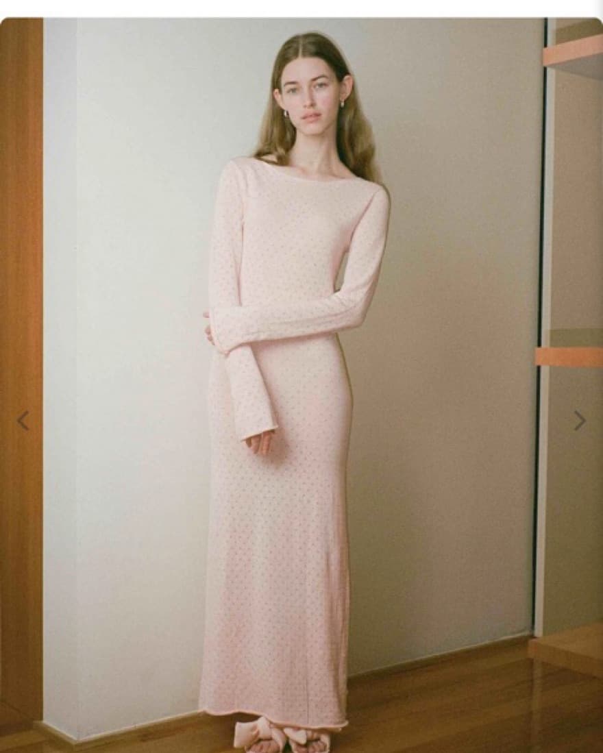 My Mum Made It Pointelle Knit Maxi - Image 3