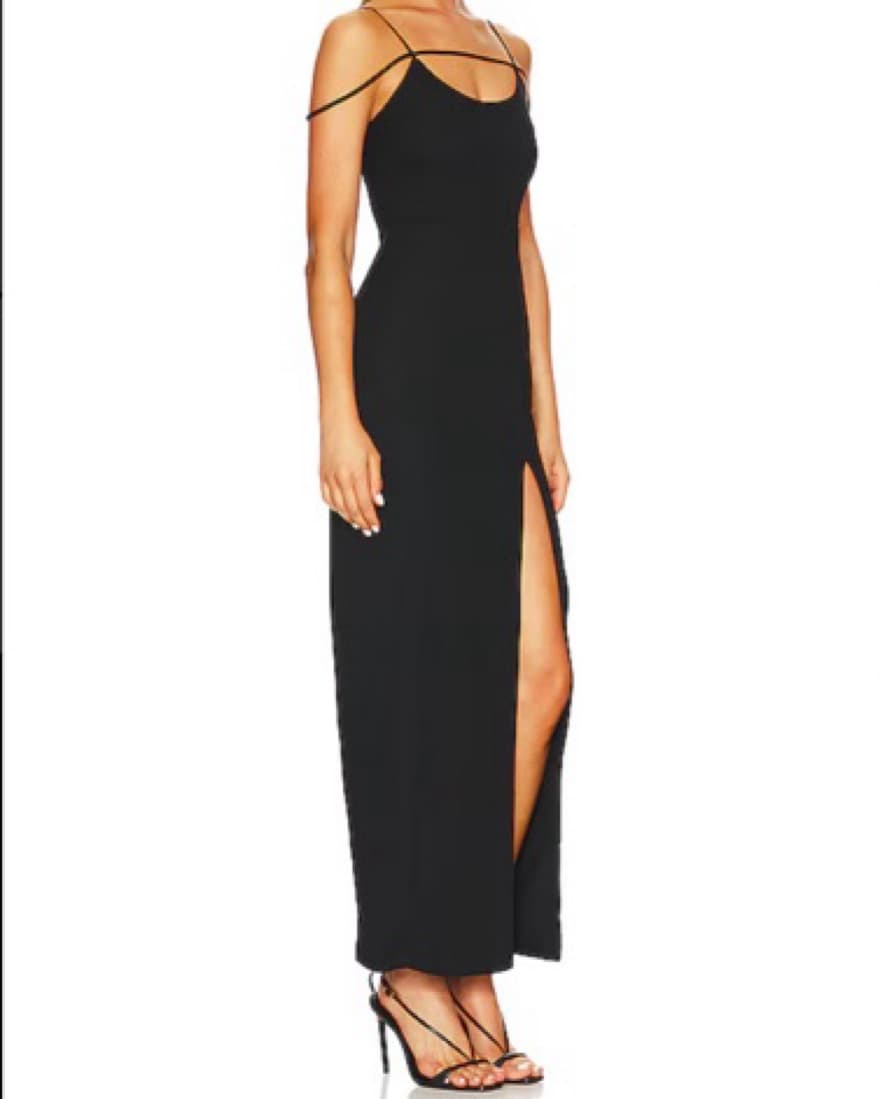 Superdown Analisa Maxi Dress in Black - Image 4
