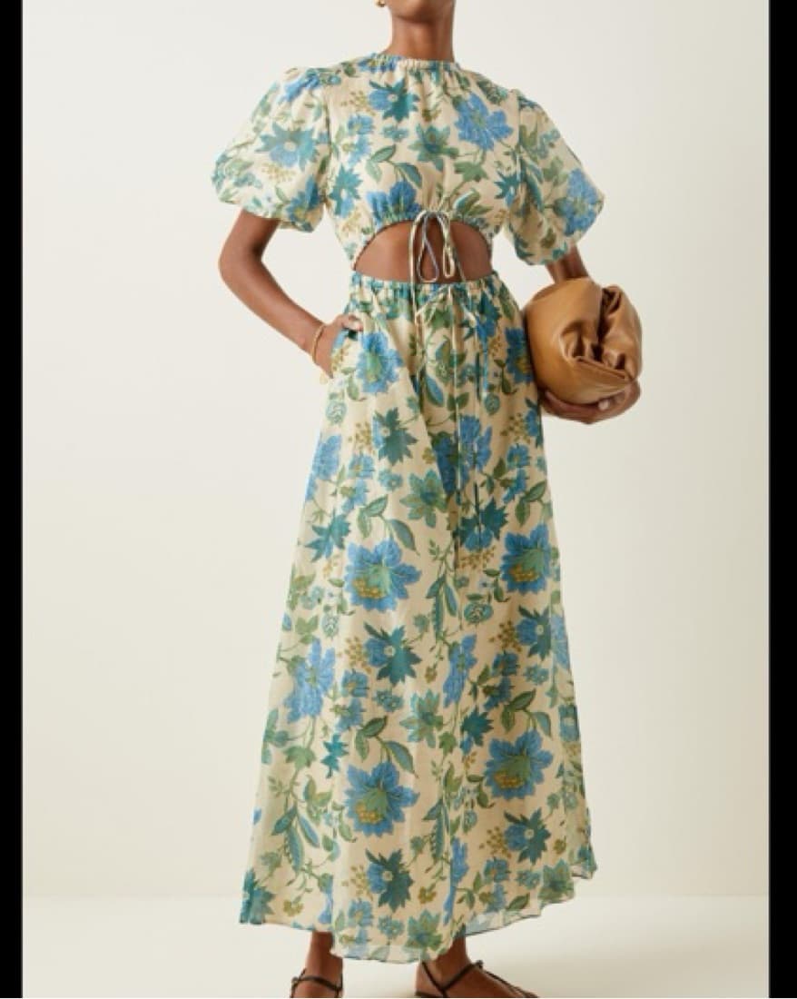 Sir The Label Cecila Puff Sleeve Dress - Image 1