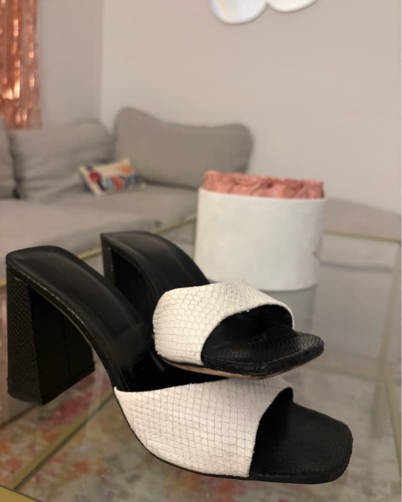Staud Textured Slip-On Heels - Image 1