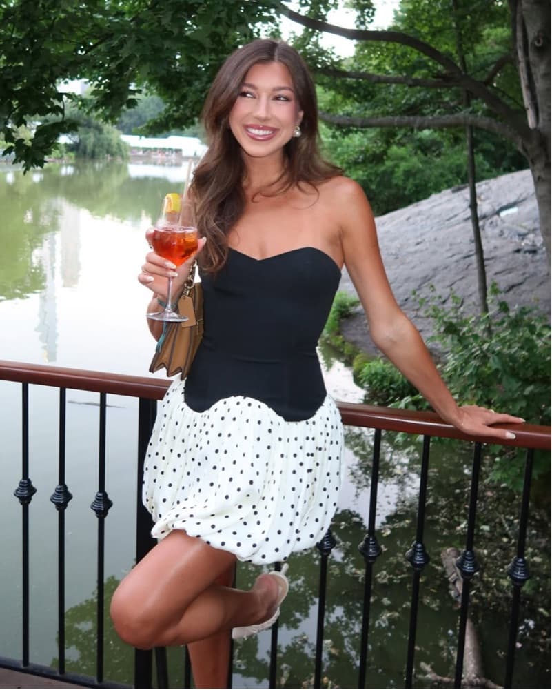 Polka Dot Corset Dress - Image 2