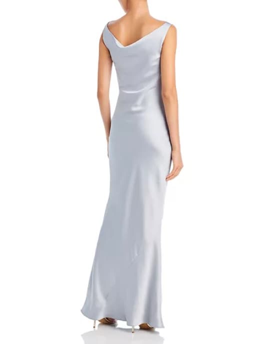 Norma Kamali Blue Gown - Image 3