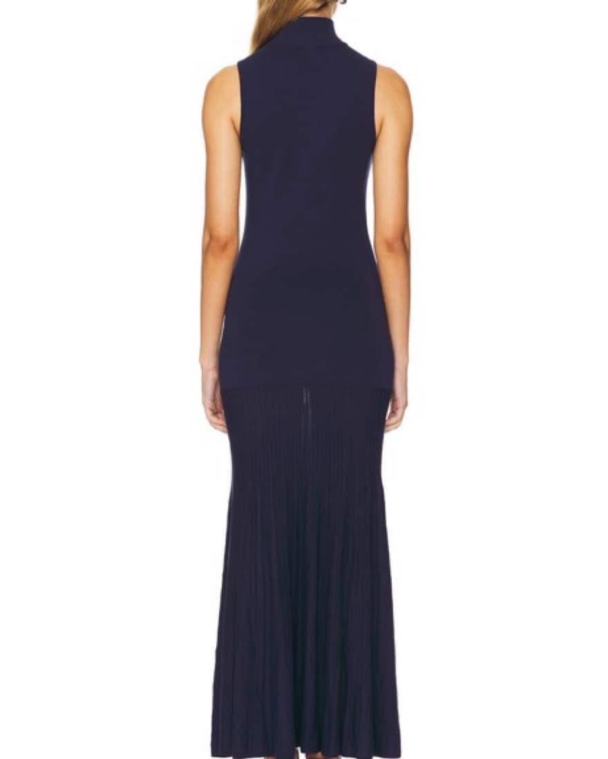 Knit Navy Maxi Dress - Image 3