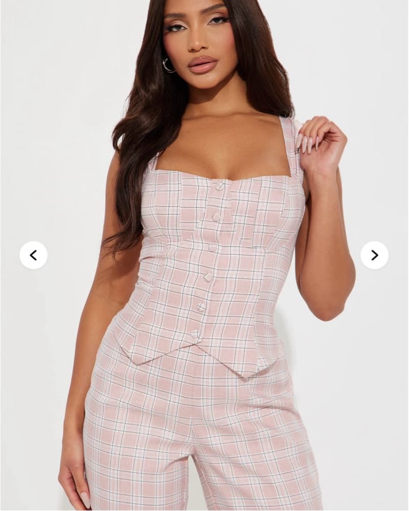 Pink Plaid Set  - Image 2
