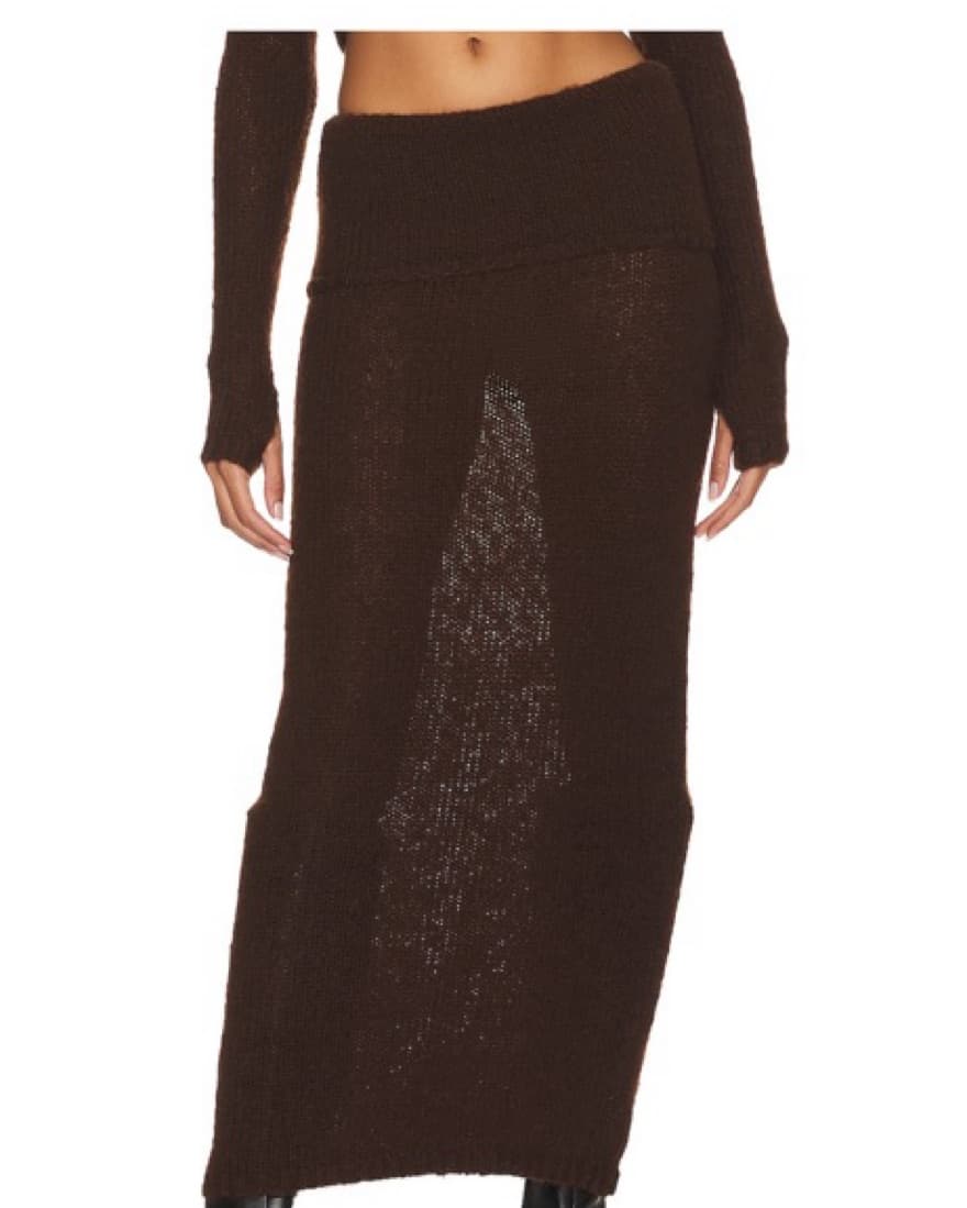 Reece Fold Over Skirt Cocoa - Image 1