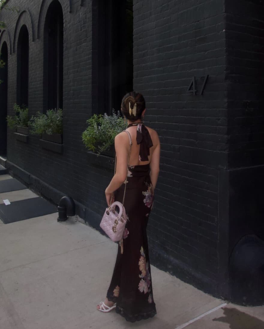 Dana Foley Vintage Halter Neck Dress  - Image 5