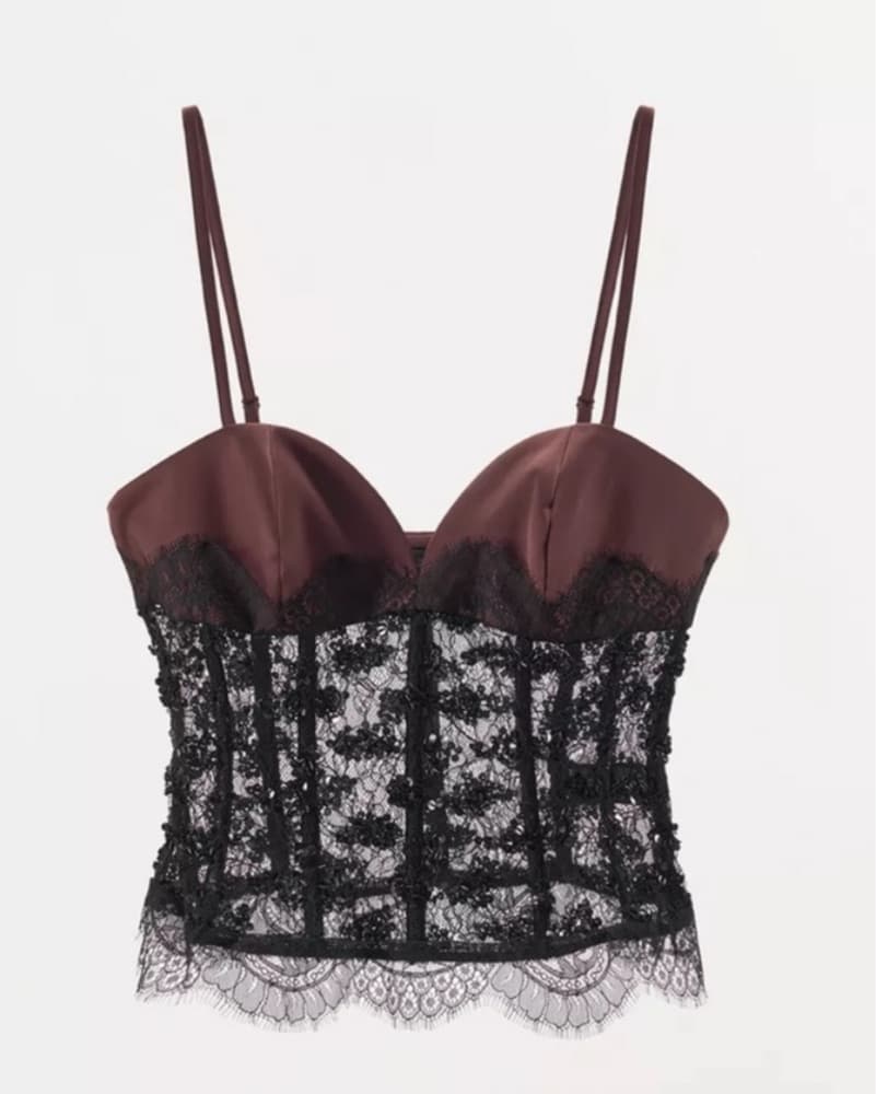 Zara Sequin lace Top  - Image 2