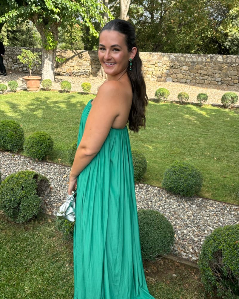 ALC Green strapless Dress  - Image 3