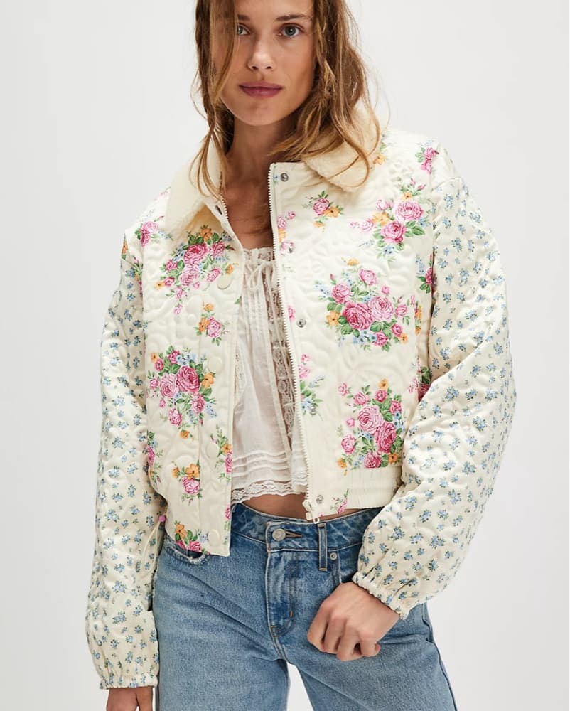 For Love & Lemons Marlee Cropped Puffer - Image 1