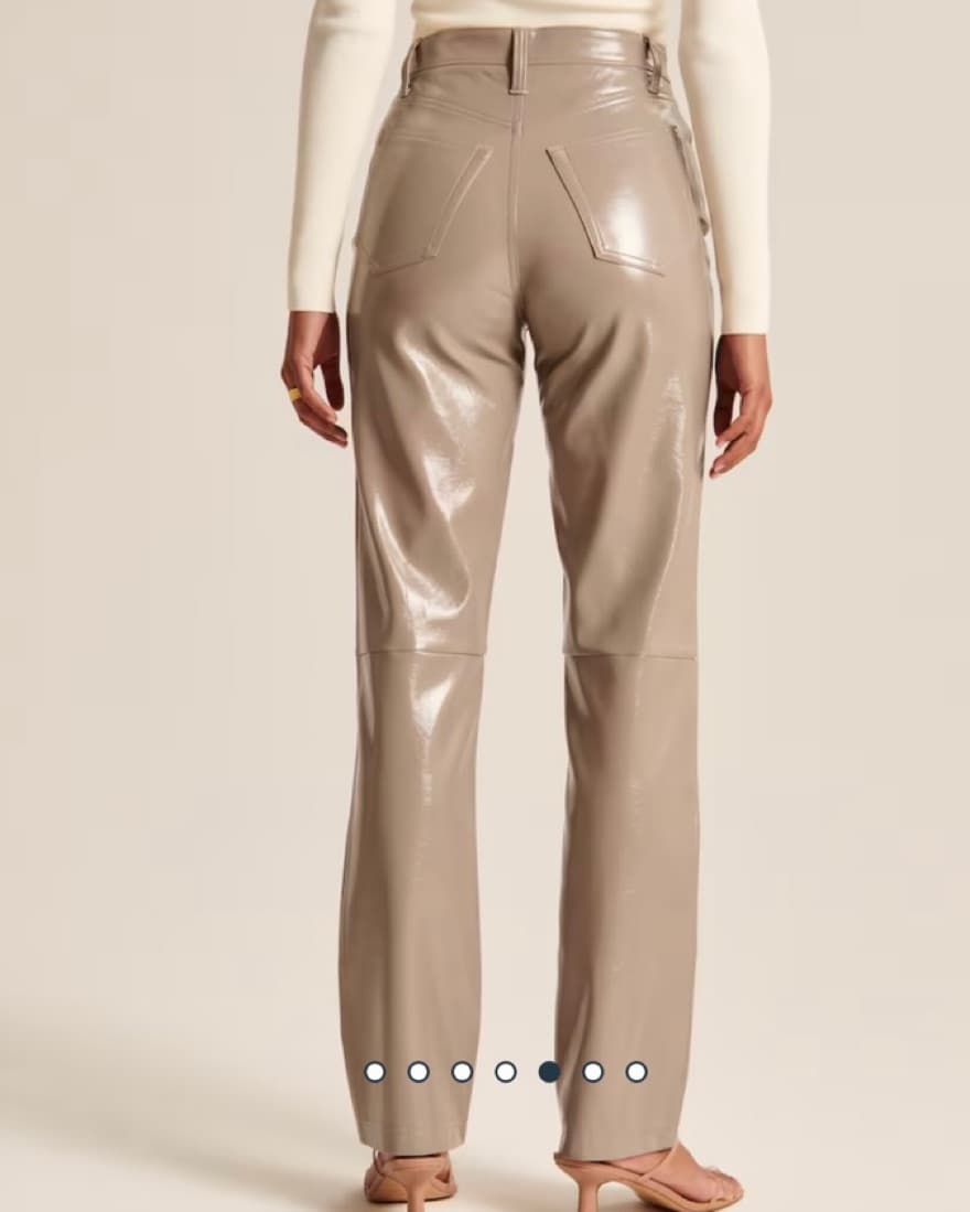 Patent Leather 90s Straight Pants - Image 3