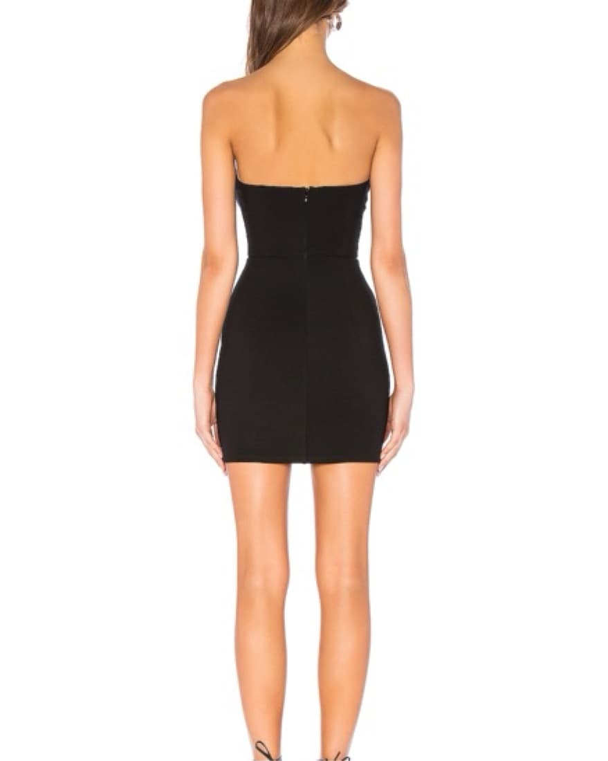 h:ours cynlee mini dress in black noir - Image 2