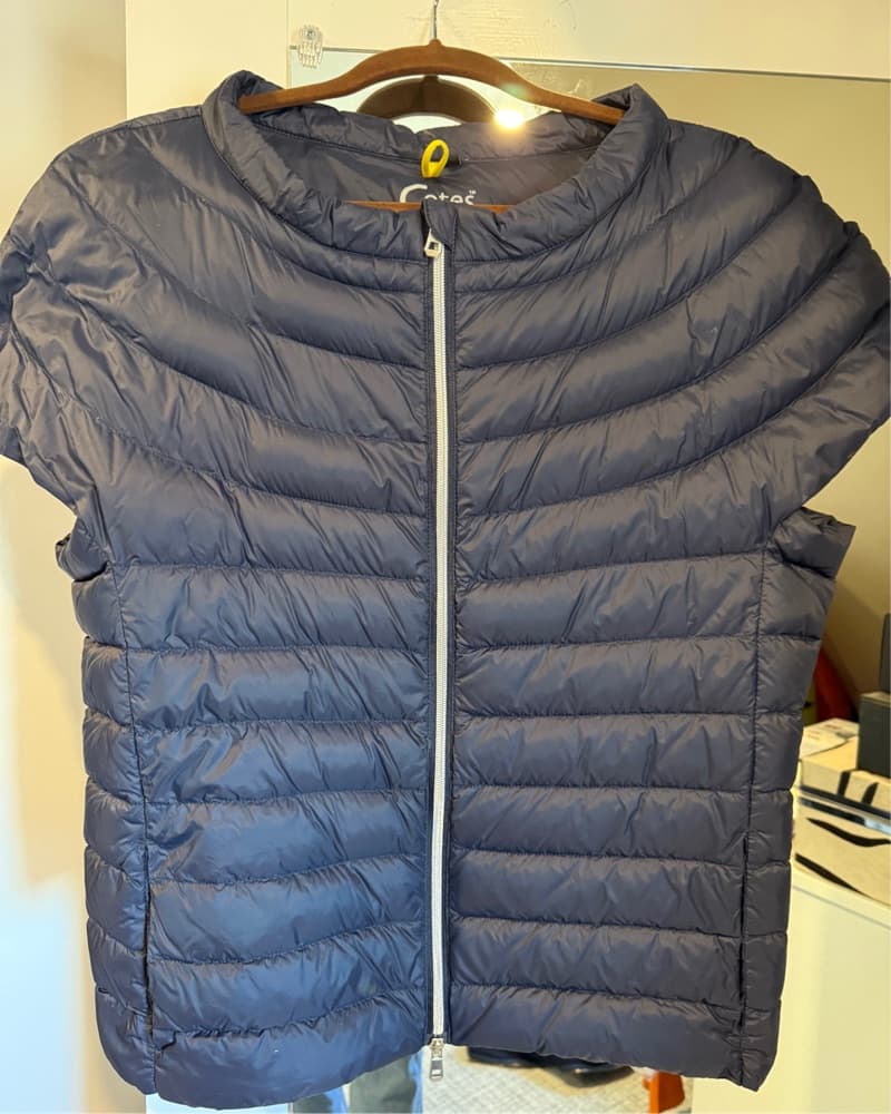 Cotes of London Plush Puffer Jacket Navy - Image 1